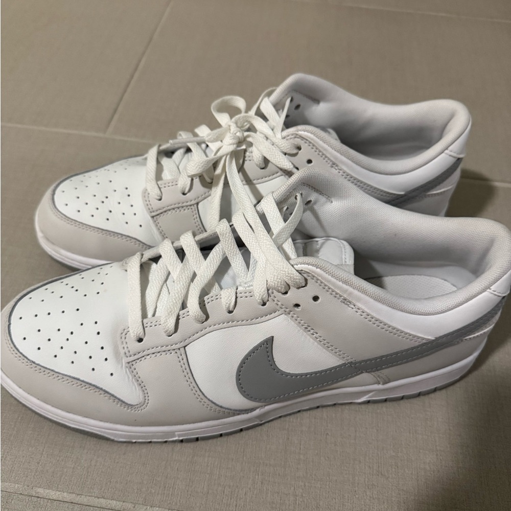 Nike Dunk Low Grey Fog - Gray and White Nike sneakers